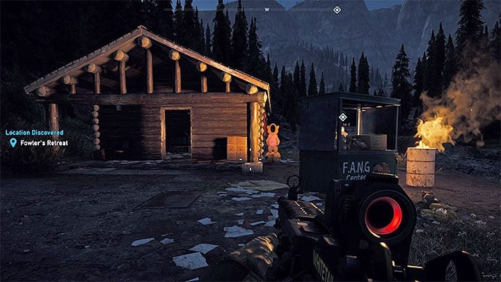 Fowlers Retreat is located in the south part of Whitetail Mountains, near Widows Creek - Side quests in Whitetail Mountains - Whitetail Mountains - Far Cry 5 Game Guide