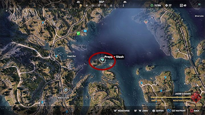 This is one of the prepper stashes available in Whitetail Mountains - Cult locations and prepper stashes in Whitetail Mountains - Whitetail Mountains - Far Cry 5 Game Guide