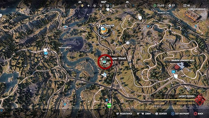 It is one of the prepper stashes located in the Whitetail Mountains - Cult locations and prepper stashes in Whitetail Mountains - Whitetail Mountains - Far Cry 5 Game Guide