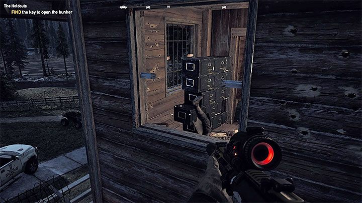 Do not hurry with reaching the bunker, because you need to have an access card to get into its secret room - Cult locations and prepper stashes in Whitetail Mountains - Whitetail Mountains - Far Cry 5 Game Guide