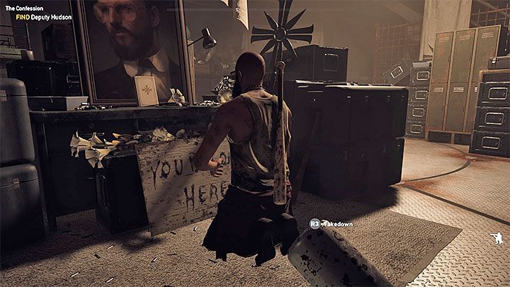 During the interrogation you can answer John (press the button displayed on the screen) or ignore him - The Confession (cult kidnapping) in Holland Valley - Holland Valley - Far Cry 5 Game Guide