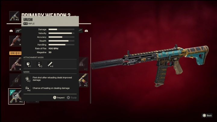 Special Features: Urushi is a rifle that has the following modifications - Far Cry 6: Best weapons - list - Basics - Far Cry 6 Guide