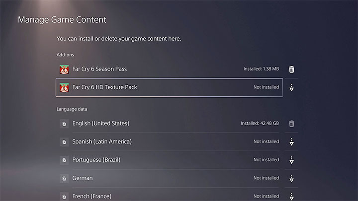 The game may prompt you to download and install the HD Texture Pack along with the base game - Far Cry 6: HD Texture Pack - is it required? - Appendix - Far Cry 6 Guide