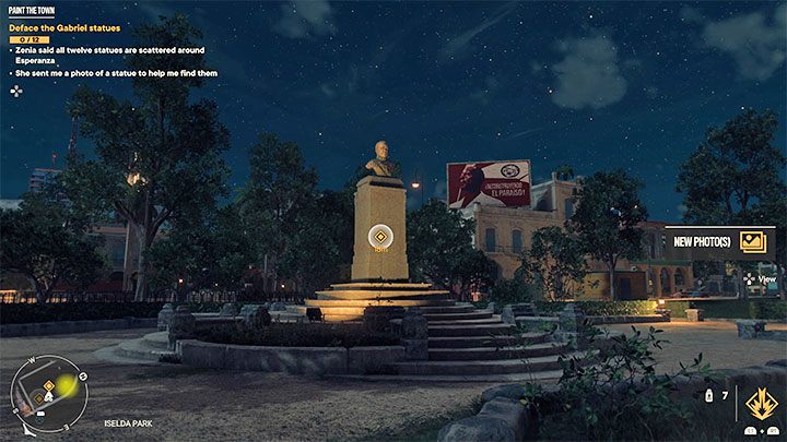 An example of a Gabriel statue is shown in the image above - you should easily be able to recognize them from a distance - Far Cry 6: Paint the Town - walkthrough - Esperanza - Far Cry 6 Guide