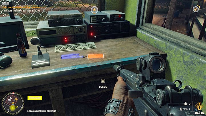 Investigate the commentator booth adjacent to the tribune - Far Cry 6: Fly Ball - walkthrough - Madrugada - Far Cry 6 Guide