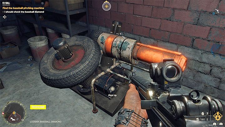 With the keycard, reach the small storage room adjacent to the field and use it to open the door - Far Cry 6: Fly Ball - walkthrough - Madrugada - Far Cry 6 Guide