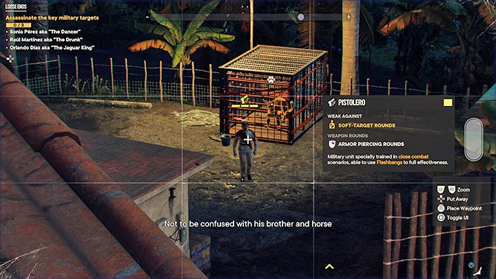 Orlando Diaz - The Jaguar King is near the cage containing the jaguar - Far Cry 6: Loose Ends - walkthrough - El Este - Far Cry 6 Guide