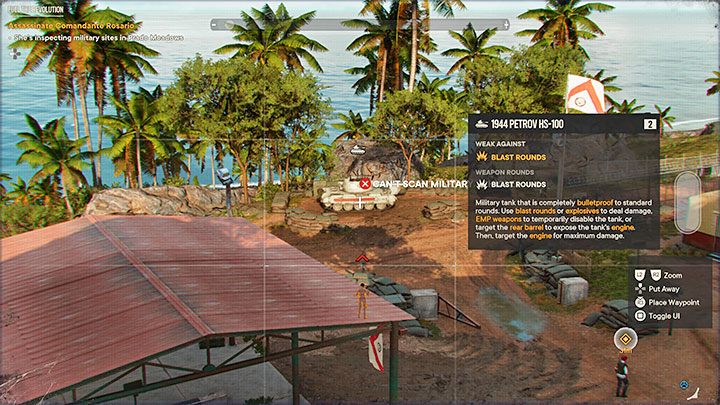 You should notice at least 2 parked tanks in the base - Far Cry 6: Tank - how to steal? - FAQ - Far Cry 6 Guide