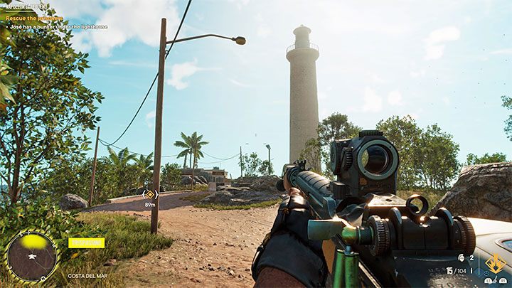 You must now head towards the Roncali Lighthouse on the southern end of the private island - Far Cry 6: Napoleon El Pequeno - walkthrough - Operations - Madrugada - Far Cry 6 Guide