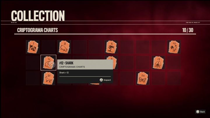 This chart is underwater, attached to an old blue plank - Far Cry 6: Madrugada, Criptograma Chart - list, locations - Cryptogram cards - Far Cry 6 Guide