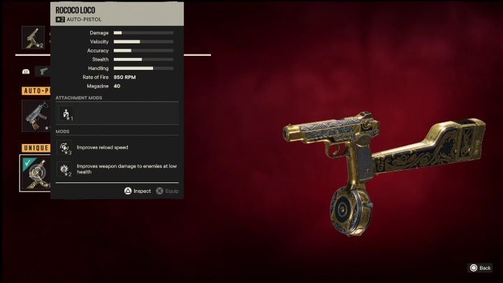 Reward for completing the mission: Benito Bang Bang - Far Cry 6: Auto-pistols, unique weapons - list - Unique weapons - Far Cry 6 Guide