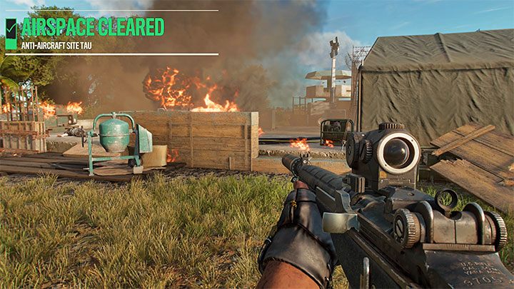 Regardless of the method you choose, the only thing that matters is that the anti-aircraft gun has to be blown up - Far Cry 6: Friendly Skies Trophy - how to get it? - Trophy Guide - Far Cry 6 Guide