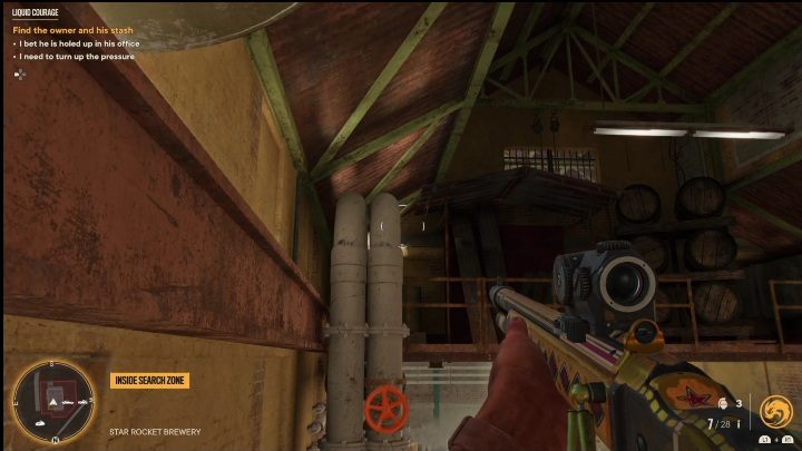 You have to get to the second one by walking on the pipes - Far Cry 6: Liquid Courage - Treasure Hunts (Valle De Oro) - Valle De Oro - Far Cry 6 Guide