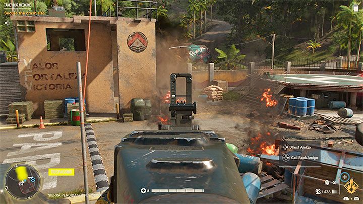 You will be forced to fight enemy soldiers at the crash site - Far Cry 6: Take Your Medicine - walkthrough, description - El Este - Far Cry 6 Guide