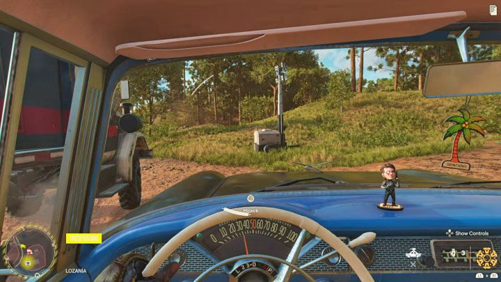 Before you start attacking any truck, pick a relatively fast vehicle from the garage or steal it - Far Cry 6: Finders Keeepers Trophy - how to get it? - Trophy Guide - Far Cry 6 Guide
