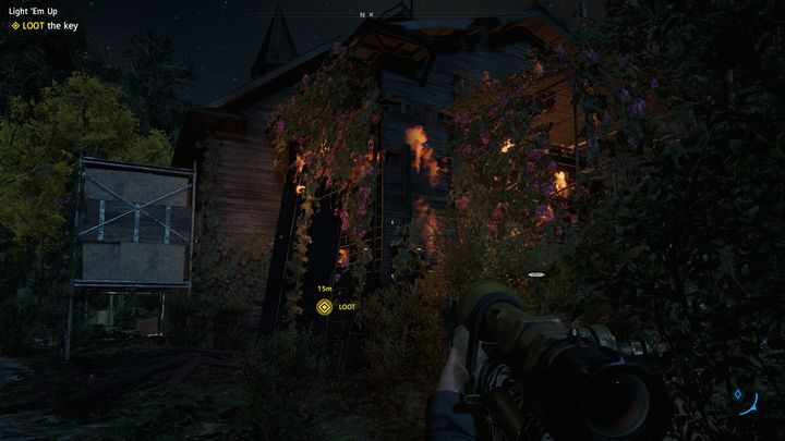 The locked part of the building is now open - Light Em Up | Hidden Treasure in Far Cry New Dawn - Hidden treasures - Far Cry New Dawn Guide