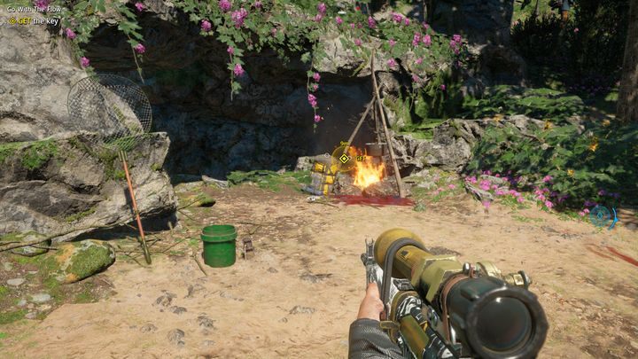 To find the stash, follow the white flags - Go With The Flow | Hidden Treasure in Far Cry New Dawn - Hidden treasures - Far Cry New Dawn Guide