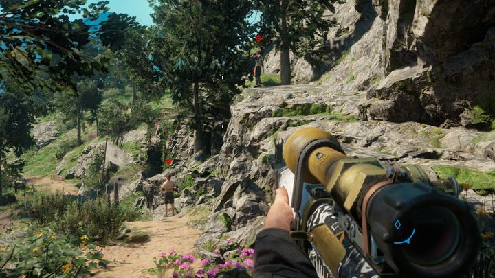 The stash is in the cavity right behind the waterfall - Go With The Flow | Hidden Treasure in Far Cry New Dawn - Hidden treasures - Far Cry New Dawn Guide