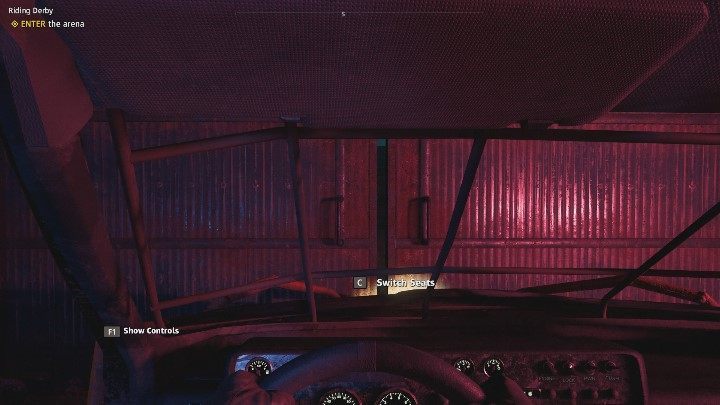 Reach the place marked by the game, put your equipment into the bag and then get inside the vehicle - Riding Derby | Far Cry New Dawn Walkthrough - Story Missions - Far Cry New Dawn Guide