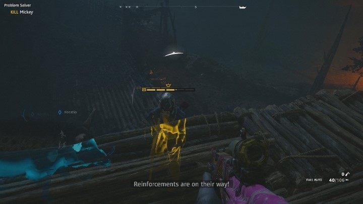 Mickey carries a shotgun and a sniper rifle - Problem Solver | Far Cry New Dawn Walkthrough - Story Missions - Far Cry New Dawn Guide