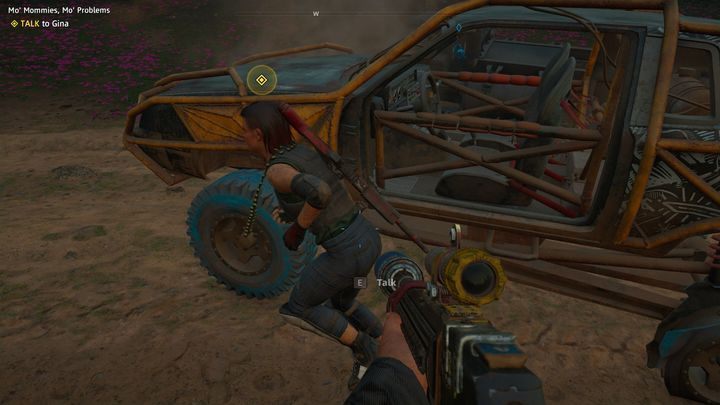 Once the fight has ended, talk to Gina to finish the task - Mo Mommies, Mo Problems - Far Cry New Dawn Walkthrough - Side Missions - Far Cry New Dawn Guide