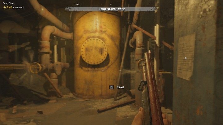 You will quickly find a room with pipes - Deep Dive | Specialist missions in Far Cry New Dawn - Specialist missions - Far Cry New Dawn Guide