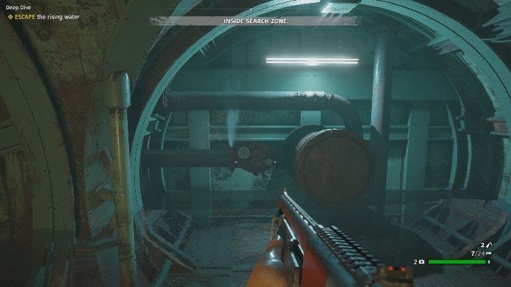 The water level will be quickly rising, so be quick and remember about using the spring button during diving - Deep Dive | Specialist missions in Far Cry New Dawn - Specialist missions - Far Cry New Dawn Guide