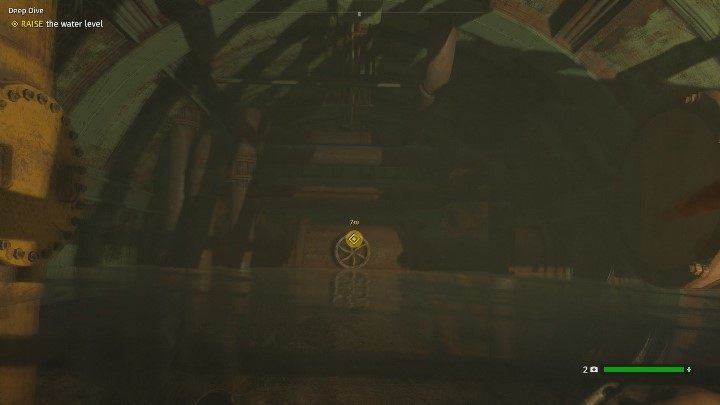 Swim towards the mission marker and interact with the valve at the end of the corridor, causing water level to rise - Deep Dive | Specialist missions in Far Cry New Dawn - Specialist missions - Far Cry New Dawn Guide