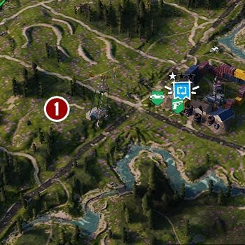 Near the first post that you can take back is the destroyed town - A Thousand Words - Far Cry New Dawn Walkthrough - Side Missions - Far Cry New Dawn Guide