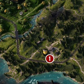 The point where you can match the image with the photo is in the woods, on the other side of the street where the house stand - A Thousand Words - Far Cry New Dawn Walkthrough - Side Missions - Far Cry New Dawn Guide