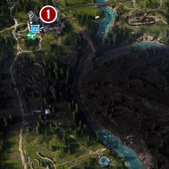 The point to match the photo is located near the road from which the entry to the Refinery goes - A Thousand Words - Far Cry New Dawn Walkthrough - Side Missions - Far Cry New Dawn Guide