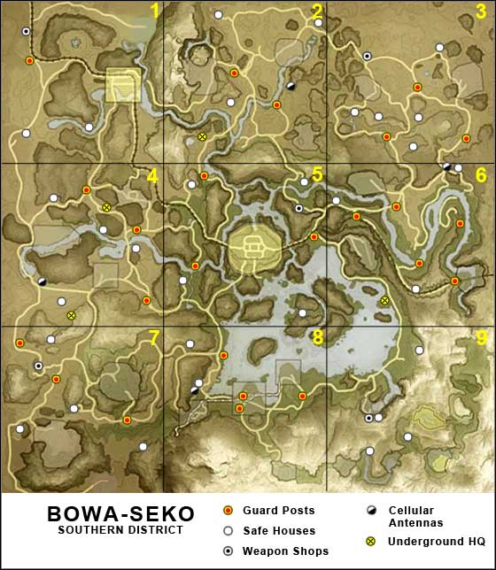 FAR CRY 2 - 1st UFLL MISSION MAPS - MAP 2 