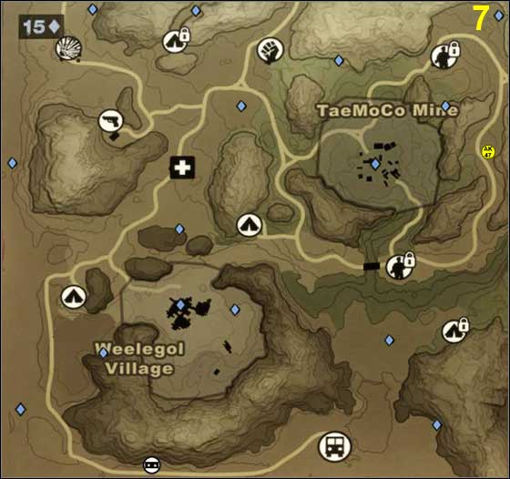 Sectors 7-9, Leboa-Sako - maps - Far Cry 2 Game Guide