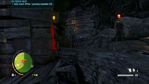 The last one of your targets is in the mines, to the left - Triple Decker - Main missions - Far Cry 3 - Game Guide and Walkthrough