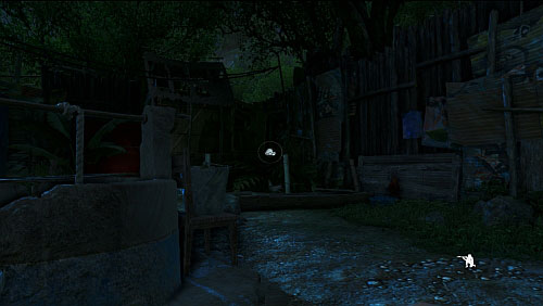 You will reach a spot where you need to toss a stone in the designated direction (the above screenshot), in order to distract the guard - Make A Break For It - Main missions - Far Cry 3 - Game Guide and Walkthrough