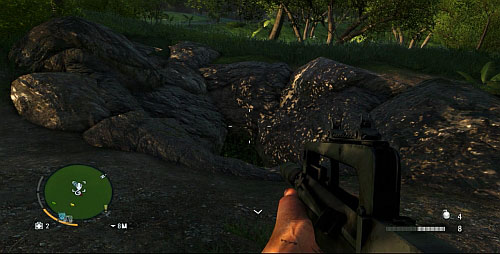 Reach the area marked with a red circle in the above screenshot - The Northern Island - Northern part - Cult Objects - Far Cry 3 - Game Guide and Walkthrough