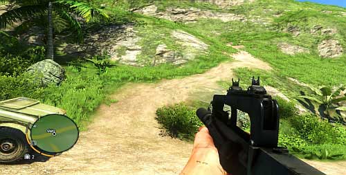 Drive to the area marked with the red circle in the above screenshot, and find the path that leads up the elevation - The Northern Island - South-eastern part - Cult Objects - Far Cry 3 - Game Guide and Walkthrough