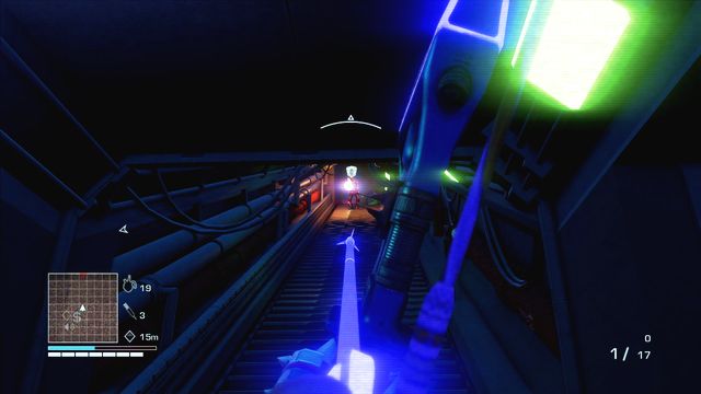At the stairs you'll get warm welcome from another lover of flamethrowers - 3 - Punch it - Main missions - Far Cry 3: Blood Dragon - Game Guide and Walkthrough