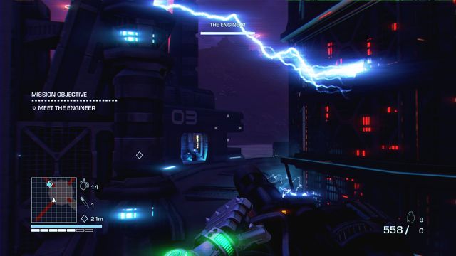 Go to the room with the engineer and replenish your supplies - 3 - Punch it - Main missions - Far Cry 3: Blood Dragon - Game Guide and Walkthrough