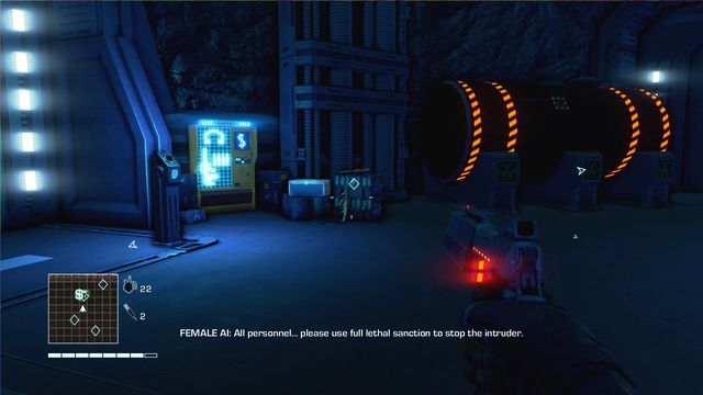 Get one of flamethrowers present in the room - 4 - What is this shit? - Main missions - Far Cry 3: Blood Dragon - Game Guide and Walkthrough