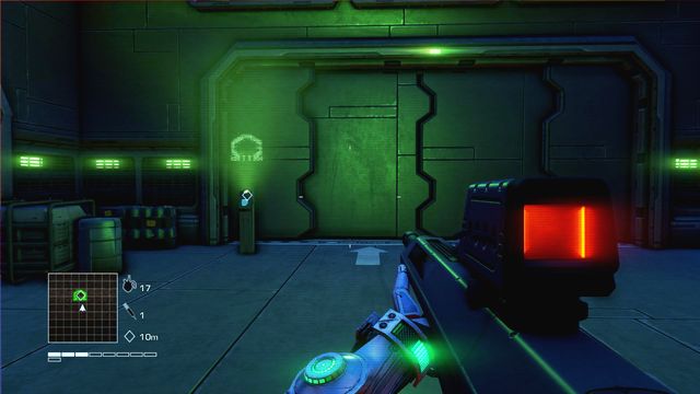 After that head to the lab (follow the objective marker) and open another door using the marked switch - 5 - I don't deal with psychos. I put'em away - Main missions - Far Cry 3: Blood Dragon - Game Guide and Walkthrough