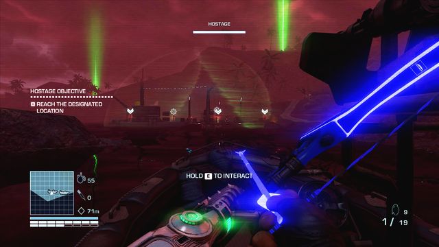 Head towards the mission objective marked on the map - Life's a beach - Side missions - Hostage rescues - Far Cry 3: Blood Dragon - Game Guide and Walkthrough