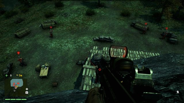 Go around the hideout and you will find a perfect spot for silent action. - High Price - Side quests - Longinus - Far Cry 4 - Game Guide and Walkthrough