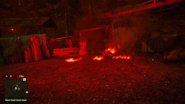 Waking up here is not very pleasant. Dont forget to bring a weapon as it may be of use. - The Burning Forest - Side quests - Yogi and Reggie - Far Cry 4 - Game Guide and Walkthrough