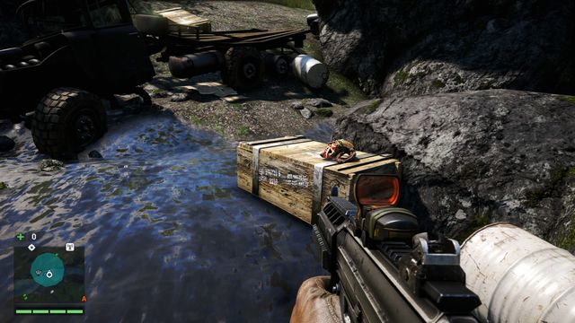 You will find the mask on a crate - Southern and central Kyrat - Yalungas Masks - Far Cry 4 - Game Guide and Walkthrough