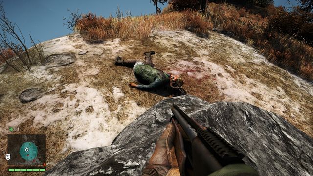 Take the mask off the dead body located behind a large rock - Northern and north-eastern Kyrat - Yalungas Masks - Far Cry 4 - Game Guide and Walkthrough
