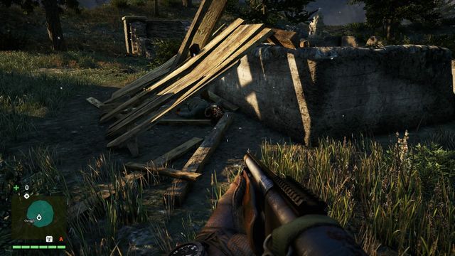 This mask can be found under a wall, near some desk, in the central part of the location - Northern and north-eastern Kyrat - Yalungas Masks - Far Cry 4 - Game Guide and Walkthrough