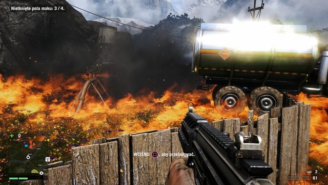 Try to save the burning fields as fast as you can. - Reclamation (choosing Amita) - Main Quests - Far Cry 4 - Game Guide and Walkthrough