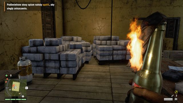 The last thing you need to do is to deal with the stacks of opium. - Burn it Down (choosing Sabal) - Main Quests - Far Cry 4 - Game Guide and Walkthrough