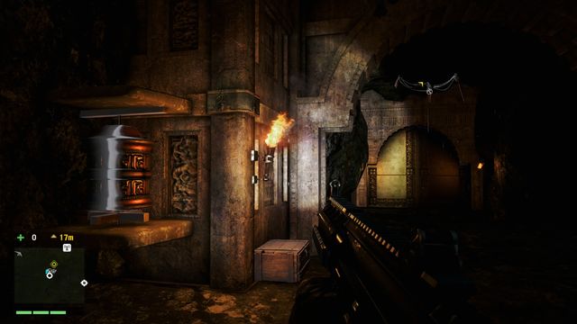 This wheel is located inside a cave, on the left, near the entrance to the chamber with Thangka element (in The Protectors Arrival mission) - Southern and central Kyrat - Mani Wheels - Far Cry 4 - Game Guide and Walkthrough